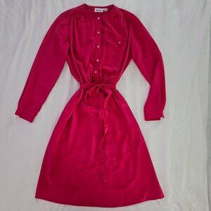 Neiman Marcus Long-Sleeve Dress